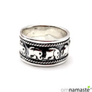 Anillo plata elefantes (diámetro interior 17mm)