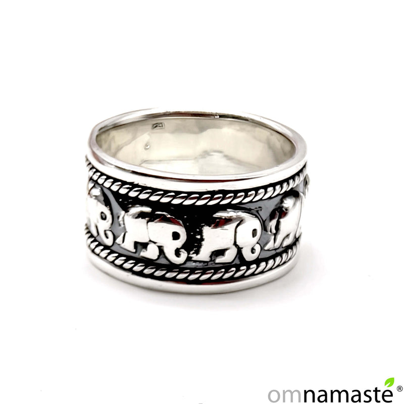 Anillo plata elefantes (diámetro interior 17mm)