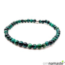 pulsera ojo de tigre verde bola 4mm