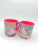 Taza plástico unicornio 350ml
