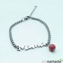 Pulsera Acero Mamá Mineral Surtido