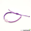 Pulsera macramé kunzita