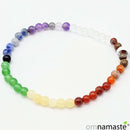 Pulsera 7 Chakras bola 4mm agrupadas