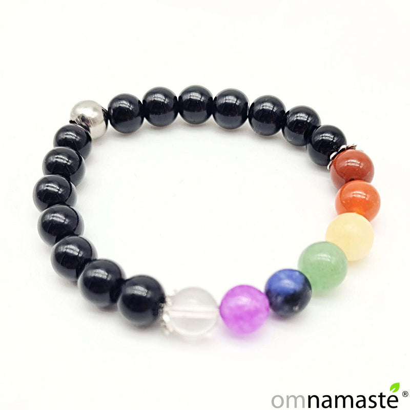 Pulsera Ónix y 7 Chakras