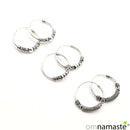 Pendientes Plata Bali (medianos 2cm aprox)