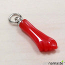 Figa Puño Mano Poderosa Resina Rojo