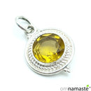 Colgante Plata Mineral Citrino 1.5cm