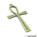 cruz ansada color bronce 5.5cm