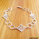 Pulsera Plata Gaudí Rombo