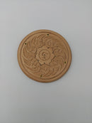 Incensario redondo madera 10cm