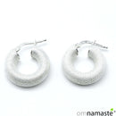 pendientes aro plata fantasía grueso