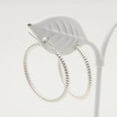 Pendientes Aro de plata Tornillo