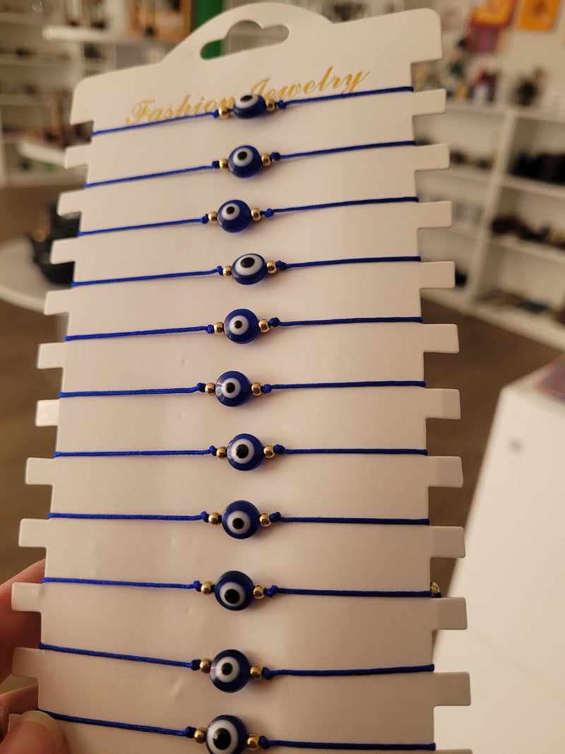 Pulsera Hilo Azul Ojo Turco