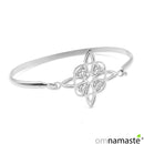 pulsera brazalete acero nudo