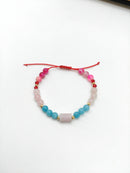 Pulsera kunzita y minerales varios