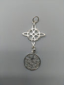 COLGANTE PLATA 36X16mm DOBLE PROTECCIÓN