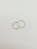 Pendiente plata aro diámetro 1cm