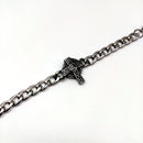 Pulsera de acero con cruz celta