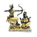 Figura Resina Akenatón y Nefertiti 14cm