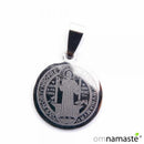 Colgante Doble Cara Acero San Benito 20mm