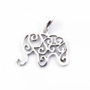 Colgante Plata Elefante Portafortuna