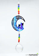 Colgante Feng Shui Luna y Gatos