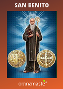 Estampa San Benito 9x12.5cm