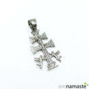 Colgante Acero Cruz de Caravaca 3.5 cm