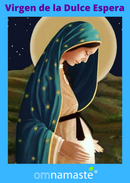 Estampa virgen de la dulce espera 9x13cm