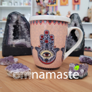 Taza de porcelana mano de fatima