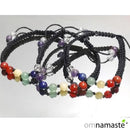 Pulsera 7 Chakras Macramé Trenzado 6mm