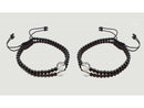 pulsera tibetana cuarzo con obsidiana