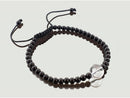 pulsera tibetana cuarzo con obsidiana