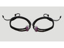 Pulsera tibetana fluorita con obsidiana