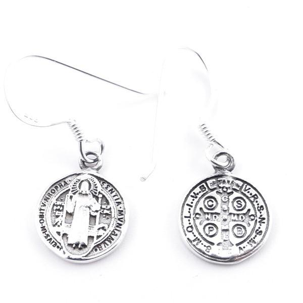 Pendiente plata san benito