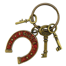 LLAVES HERRADURA GRANDE DORADO ROJO