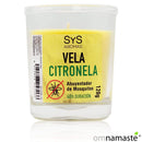 Vela Citronella vaso cristal