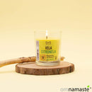 Vela Citronella vaso cristal