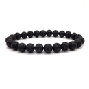 Pulsera Piedra Volcánica bola 8 mm