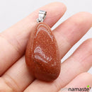 Colgante mineral Venturina Dorada