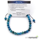 Pulsera ajustable apatita 6mm