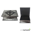 Joyero de madera con nudo de bruja