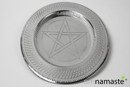 Plato Metal Símbolo Pentagrama