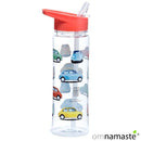 Botella de Agua con Pajita y Asa Coche Fiat 500 Retro