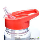 Botella de Agua con Pajita y Asa Coche Fiat 500 Retro