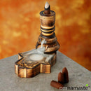 Quemador Reflujo Madera Jardín Hamsa