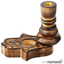 Quemador Reflujo Madera Jardín Hamsa