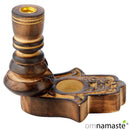 Quemador Reflujo Madera Jardín Hamsa