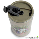 Taza Térmica para Llevar Kim Haskins Gato Floral Verde 300ml