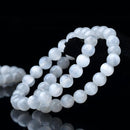 pulsera selenita bola 6mm